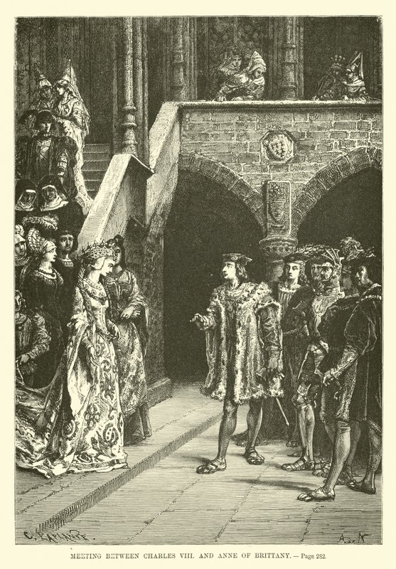 VIII. Károly és Bretagne-i Anna találkozása alkotó: French School