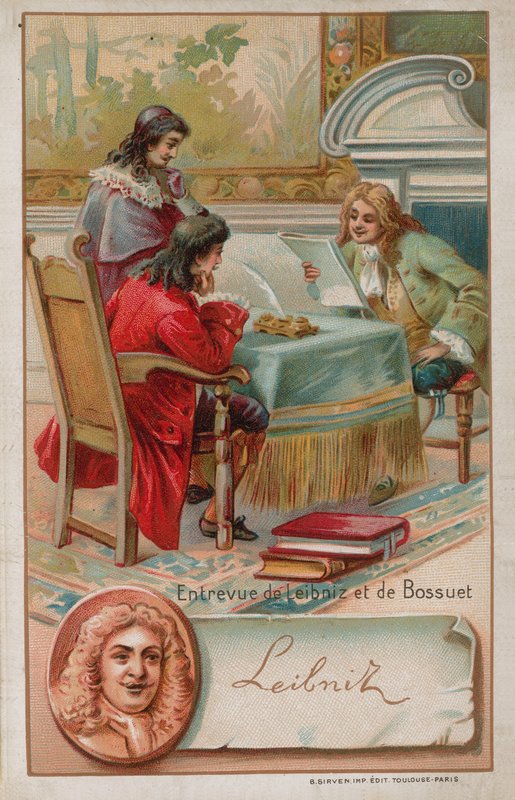 Leibniz és Bossuet találkozója alkotó: French School
