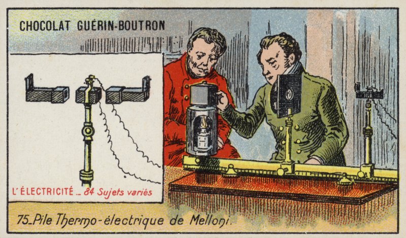 Melloni hőhalom (chromolitho) alkotó: French School