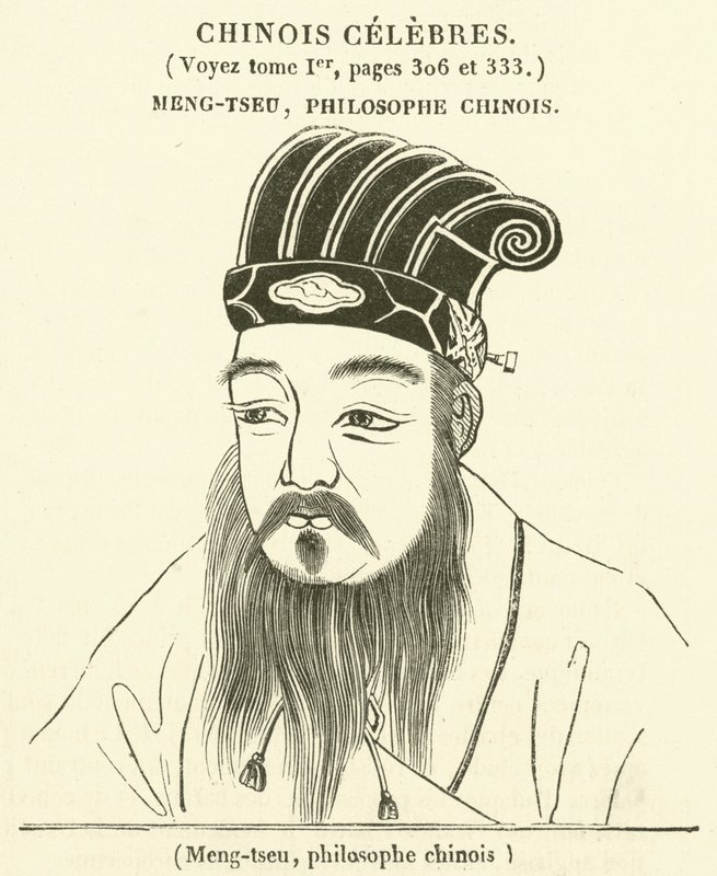 Meng-tzu, kínai filozófus (metszet) alkotó: French School