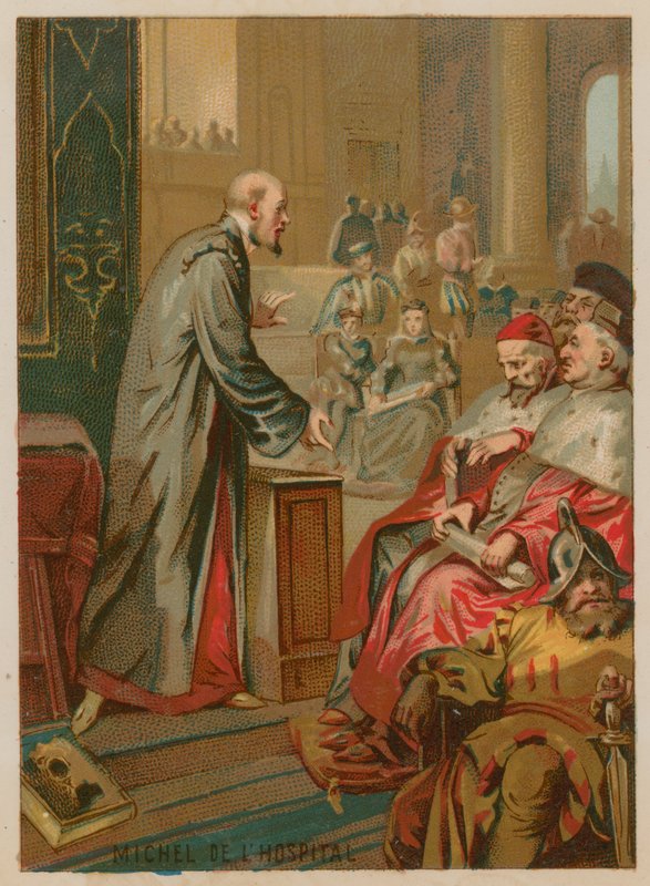Michel de lHopital az ingatlanvezérrel beszél alkotó: French School