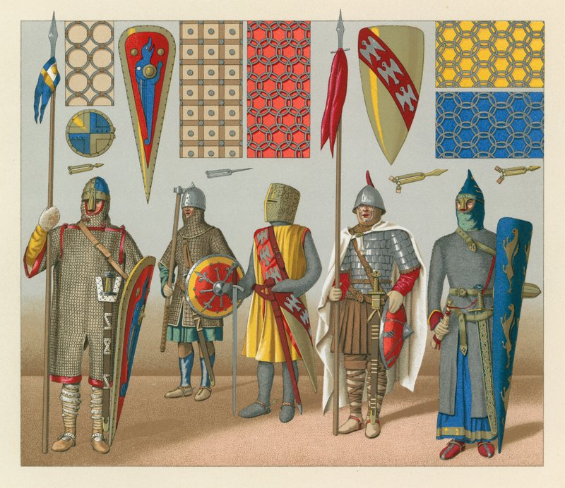 Középkori jelmez alkotó: French School