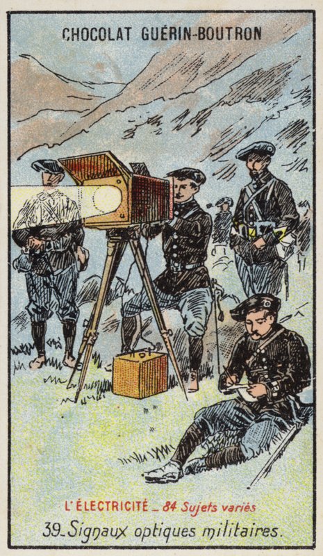 Katonai optikai jelek (chromolitho) alkotó: French School