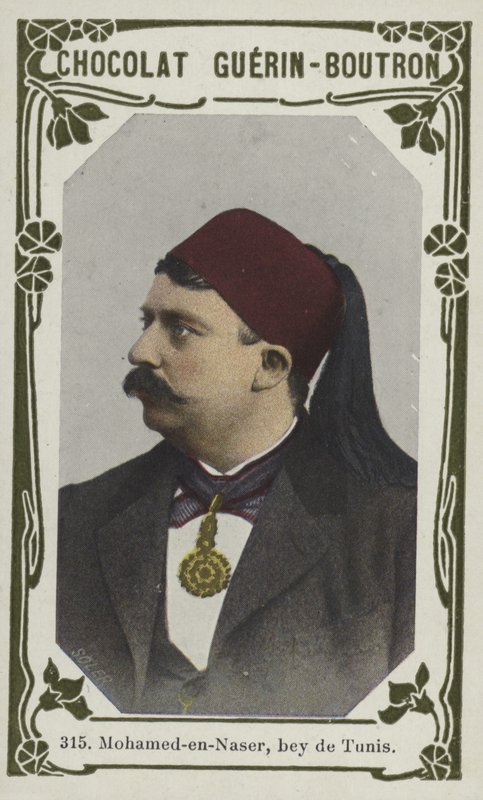 Mohamed-en-Naser, Bey de Tunis (színes fotó) alkotó: French School