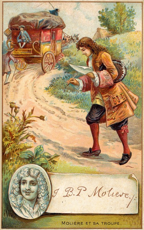 Moliere francia drámaíró (chromolitho) alkotó: French School