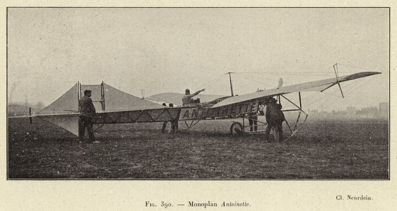 Monoplan Antoinette (metszet) alkotó: French School