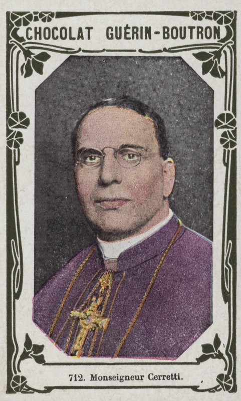 Monseigneur Cerretti (színes fotó) alkotó: French School