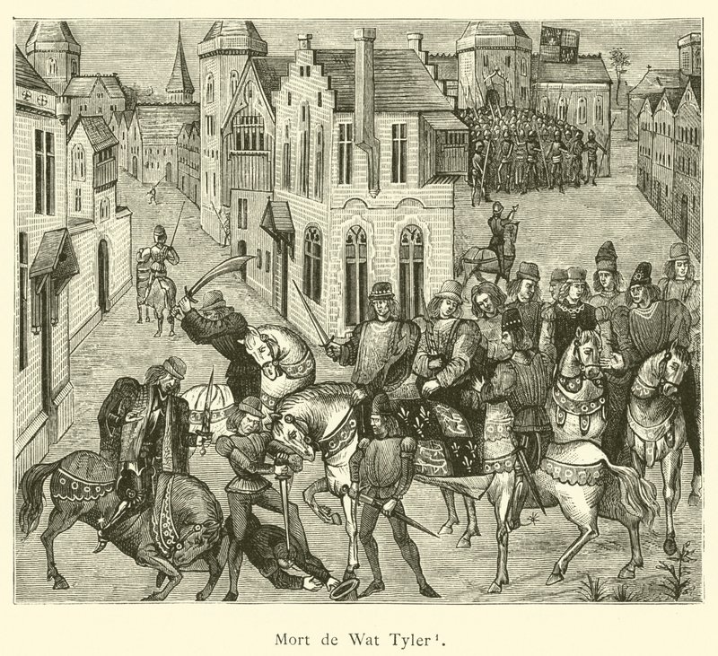Mort de Wat Tyler (metszet) alkotó: French School