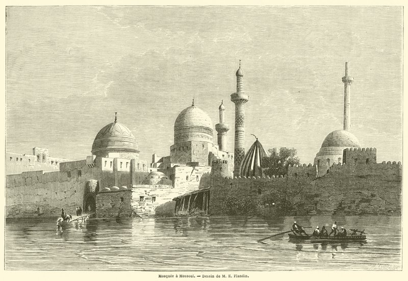 Mosquee a Mossoul (metszet) alkotó: French School