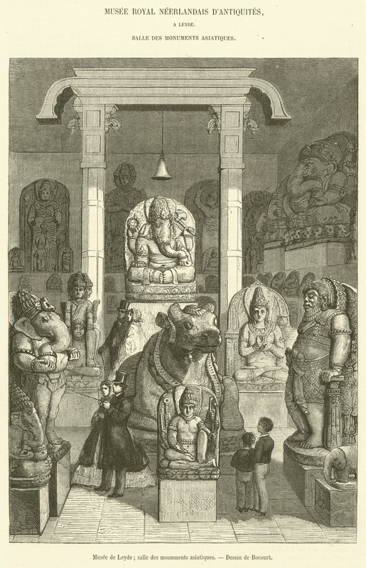 Leideni Múzeum, Ázsiai emlékművek csarnoka (metszet) alkotó: French School