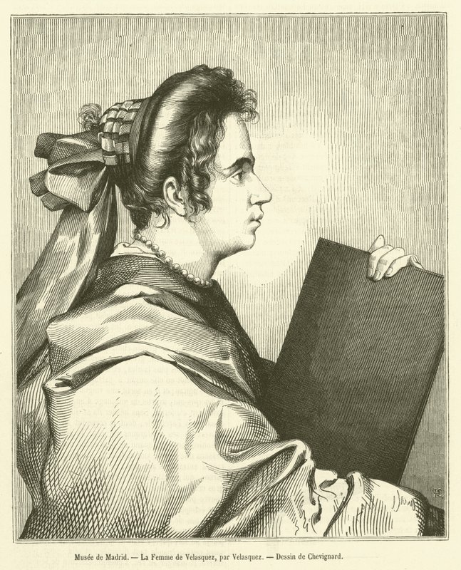 Madridi Múzeum, Velasquez felesége (metszet) alkotó: French School