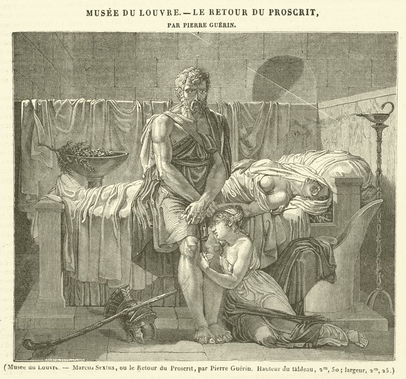 Louvre Múzeum, Marcus Sextus, avagy a tiltottak visszatérése (metszet) alkotó: French School