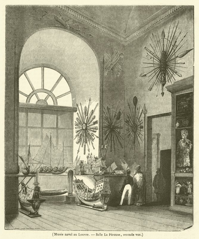 Tengerészeti Múzeum a Louvre-ban, Salle La Perouse, második nézet (metszet) alkotó: French School