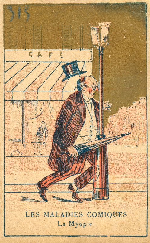 Rövidlátás (chromolitho) alkotó: French School