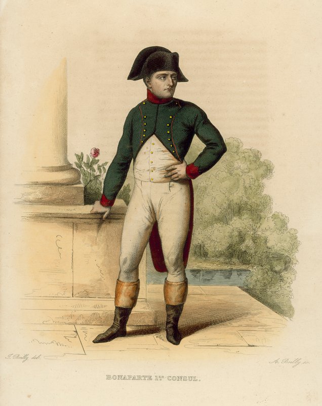 Napóleon Bonaparte (színes metszet) alkotó: French School