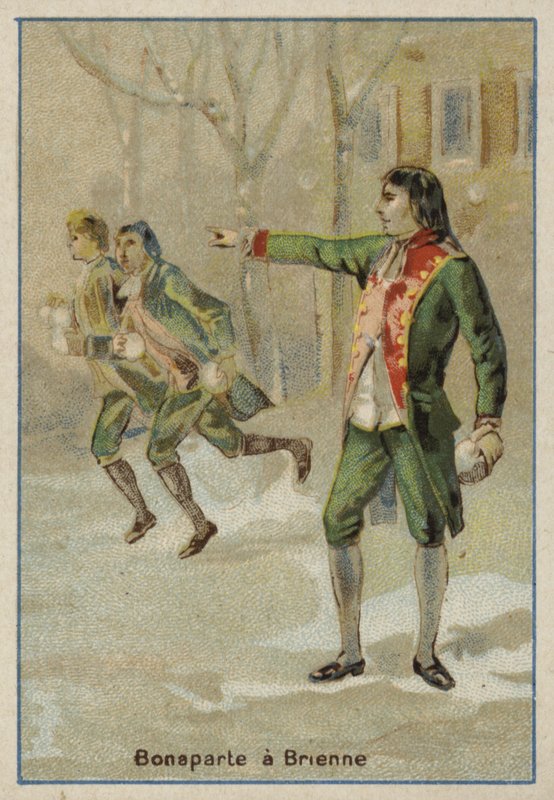 Bonaparte Napóleon a franciaországi Brienne-le-Chateau katonai iskolájában alkotó: French School