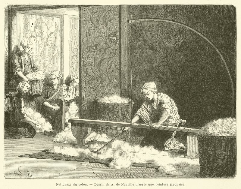 Pamut tisztítás (gravírozás) alkotó: French School