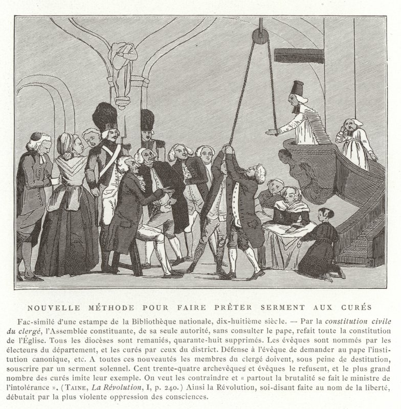 A papok eskütételének új módja, a francia forradalom alkotó: French School