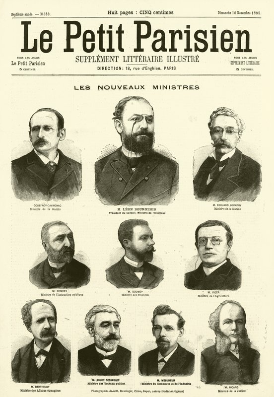 A francia kormány új miniszterei (metszet) alkotó: French School
