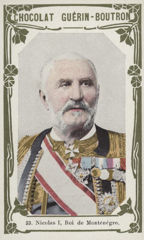 Nicolas I, Roi de Montenegro (színes fotó) alkotó: French School