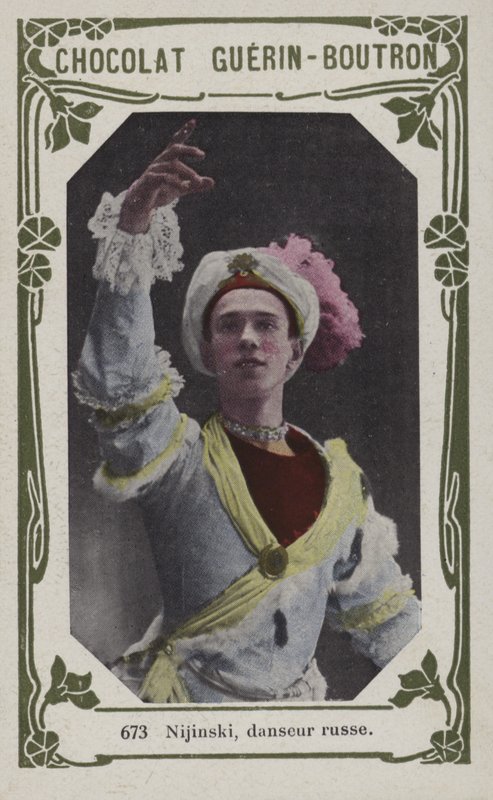 Nijinsky, orosz táncos (színes fotó) alkotó: French School
