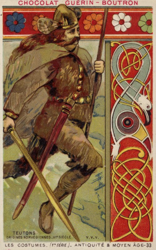 Norvég viking jelmez, 6. század alkotó: French School