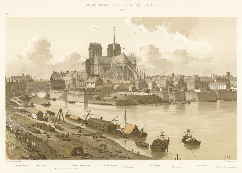 Notre-Dame lEveche és a kolostor, 1595 alkotó: French School