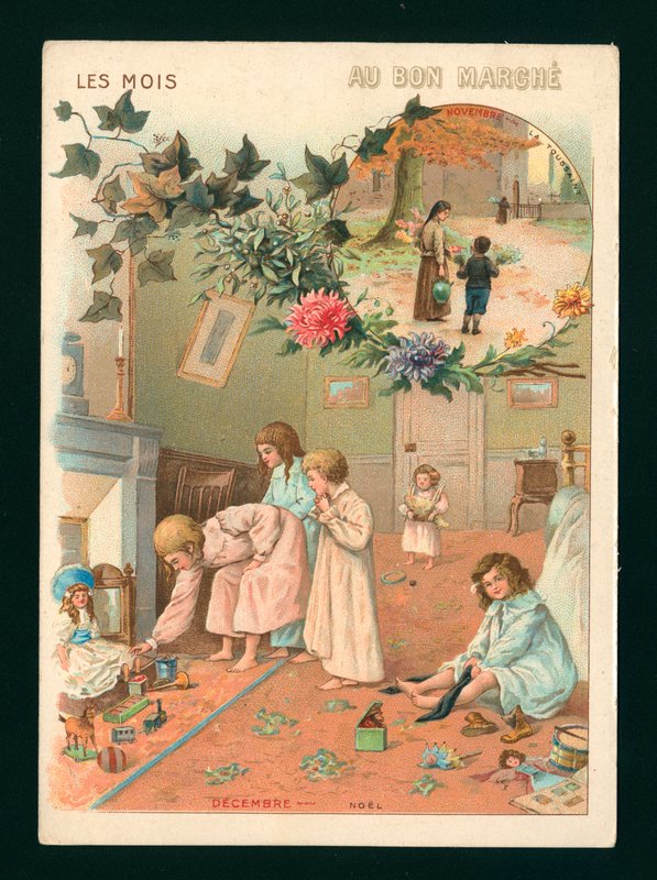 November és december (chromolitho) alkotó: French School