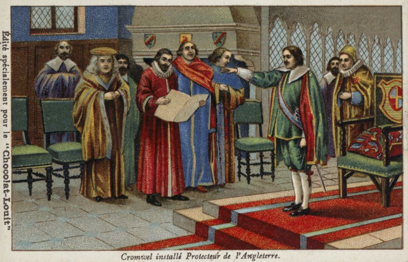 Oliver Cromwellt 1653-ban nevezték ki a Nemzetközösség Lord protektorává alkotó: French School