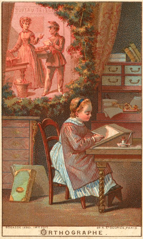 Ortográfia (chromolitho) alkotó: French School