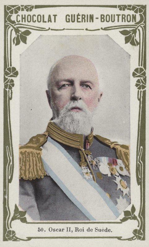 Oscar II, Roi de Suede (színes fotó) alkotó: French School