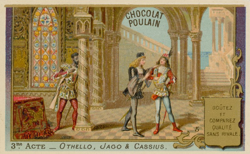 Othello, Chocolat Poulain kereskedelmi kártya alkotó: French School