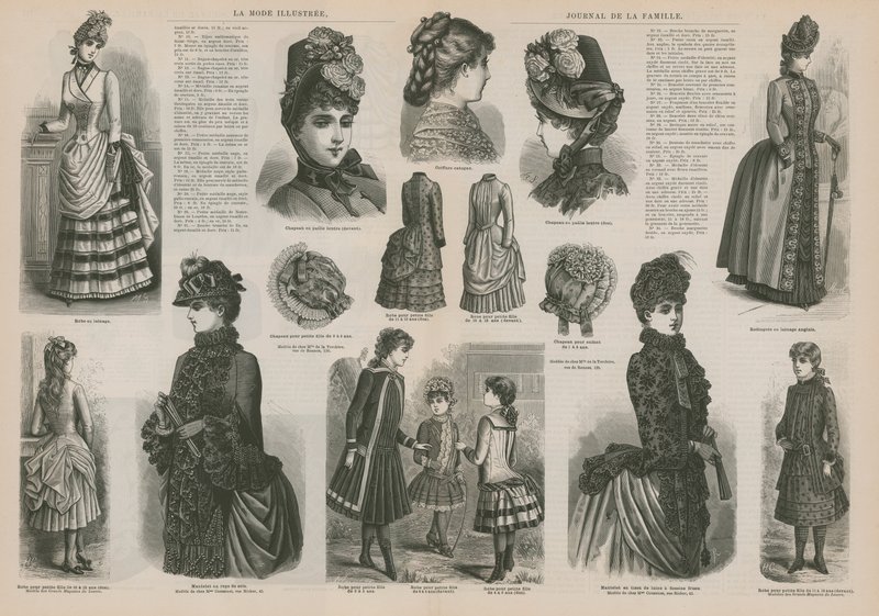 Oldal a La Mode Illustree-től alkotó: French School