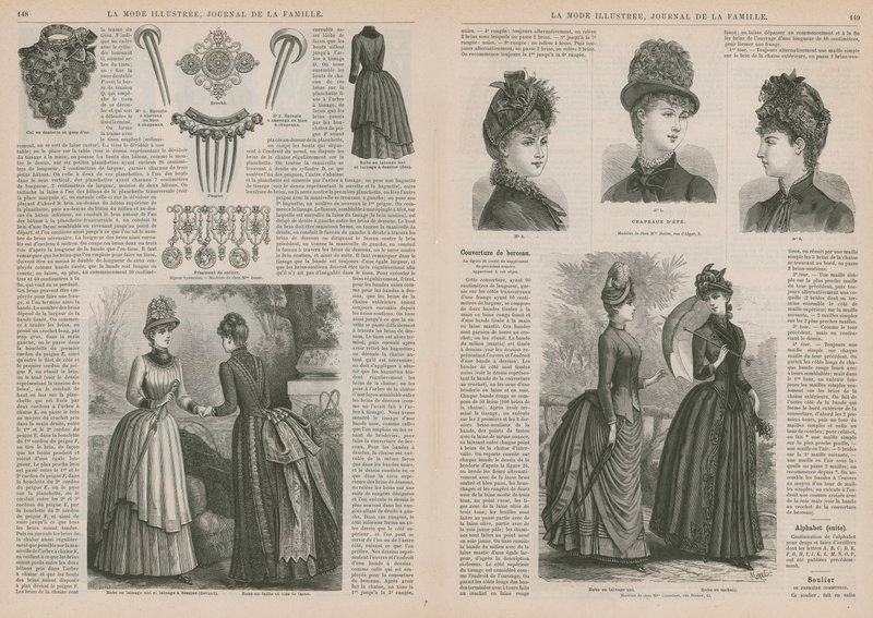 Oldal a La Mode Illustree-től alkotó: French School