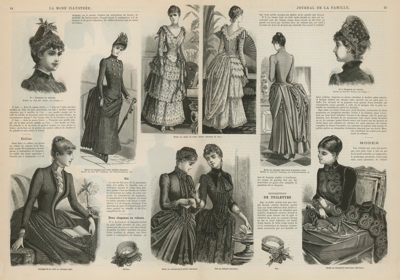 Oldal a La Mode Illustree-től alkotó: French School