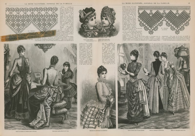 Oldal a La Mode Illustree-től alkotó: French School