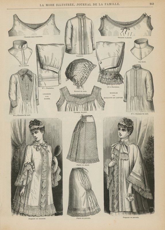 Oldal a La Mode Illustree-ből, 1885 alkotó: French School