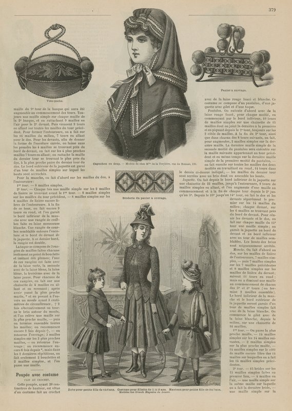 Oldal a La Mode Illustree-ből, 1885 alkotó: French School