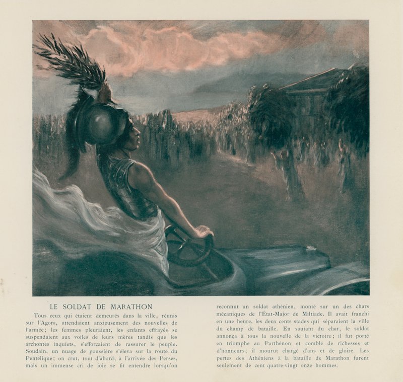 Oldal a Panhard & Levassor katalógusból (színes litho) alkotó: French School