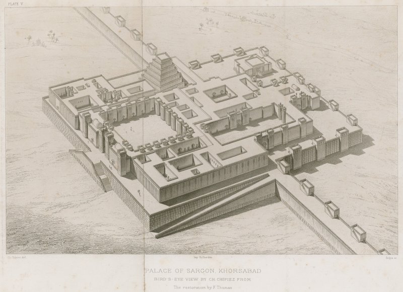 Sargon Khorsabad palotája alkotó: French School