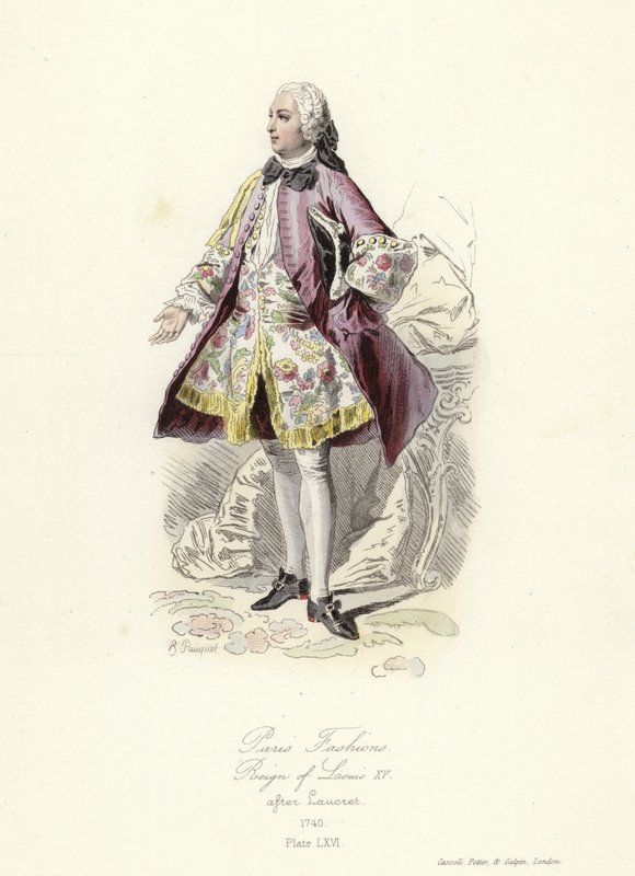 Párizsi divat, XV. Lajos uralkodása alkotó: French School