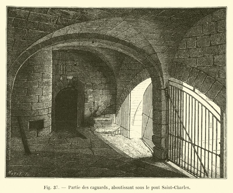 Az elkerülők egy része, a Saint-Charles híd alatt végződve alkotó: French School