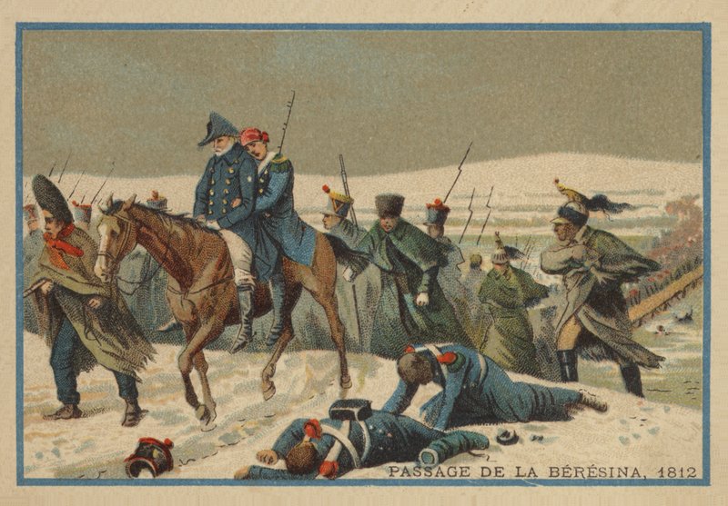 A Berezina átvonulása 1812-ben alkotó: French School