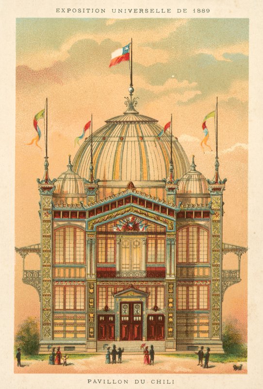 Chile pavilonja, 1889-es egyetemes kiállítás, Párizs alkotó: French School