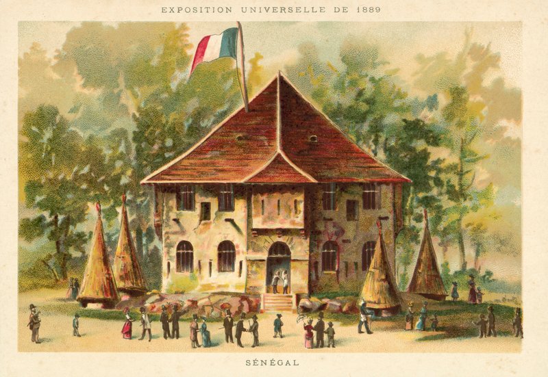 Szenegáli pavilon, Egyetemes Kiállítás 1889, Párizs alkotó: French School