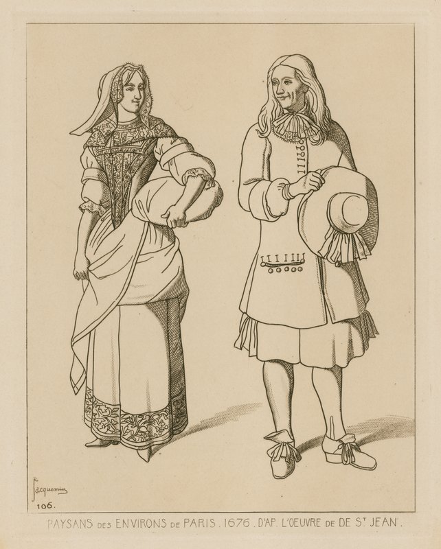 Parasztok Párizs környékén, 1676 alkotó: French School