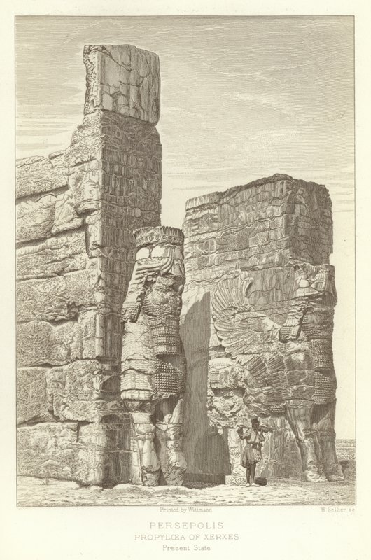 Persepolis, Xerxes Propylaea, jelen állam alkotó: French School