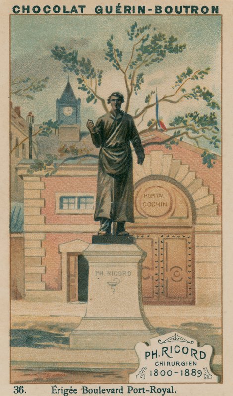 Ph Ricord, sebész, 1800-1889, Erigee Boulevard Port-Royal alkotó: French School