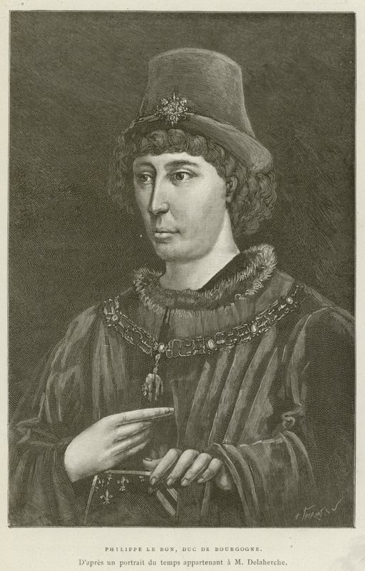 Philippe Le Bon, Burgundia hercege (metszet) alkotó: French School