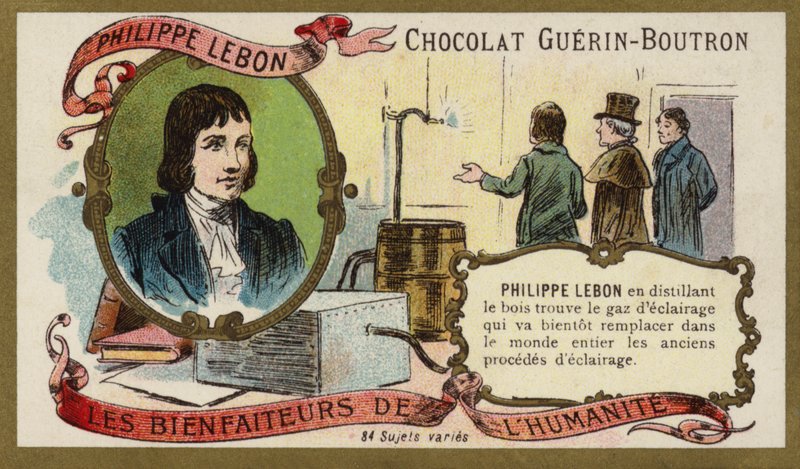 Philippe Lebon francia mérnök és vegyész (chromolitho) alkotó: French School